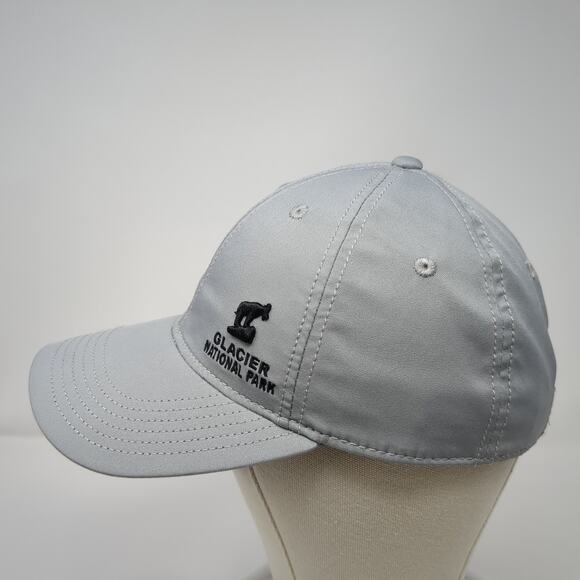 Glacier National Park Strapback Hat Gray One Size Embroidered Legacy - Picture 3 of 10